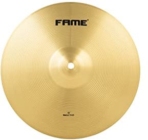 Fame Starter Crash 12 Becken aus Messing, Ideal für Einsteiger, Hervorragendes Preis-Leistungsverhältnis, Heller Klang, Schnelle Ansprache, Perfekt für Übungen, 30 Tage Money-back Garantie