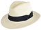 PAPER STRAW CRUSHABLE FOLDABLE SUMMER PANAMA FEDORA HAT WITH BAND IN 6COLOURS (MEDIUM(57CM), CREAM)