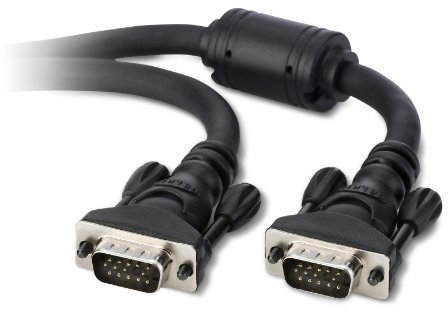 Belkin 1.8m HDDB15 Male to Male High Integrity VGA/SVGA Monitor Cable - Charcoal
