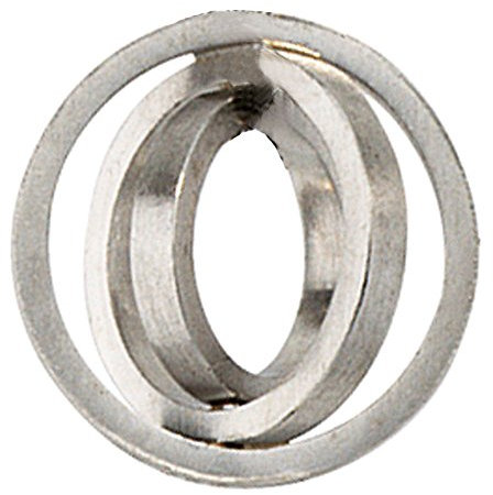 Anhänger aus 950 Platin ein Ring eingelegt im Anderen für Damen