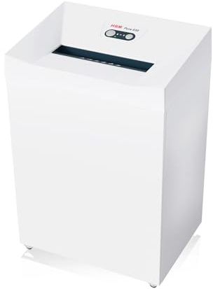 HSM Pure 530 Aktenvernichter I Partikelschnitt 1,9x15 mm I 11 Blatt | Sicherheitsstufe P-5 I Office Schredder für Papier, Kreditkarten, Heft- / Büroklammern I 80l Auffangbehälter I 5 J. Garantie