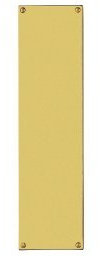 City Deco Centre Classical Finger Plate Flat Sheet - Accessories - Finish - Polished Brass(PB)