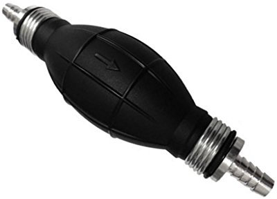 MagiDeal 8mm-Straight Fuel Line Pump Hand Primer Bulb Boat Petrol Inline Rubber And Aluminum