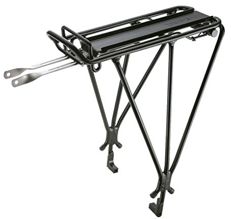 Topeak Gepäckträger Explorer Tubular Rack Scheibenbremse mit Federklappe, Schwarz, 15100003