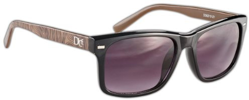 Dice Unisex Sonnenbrille, shiny black/brown, one size, D06210-21