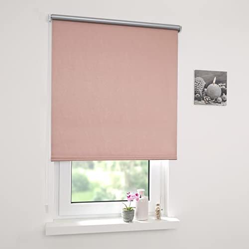 Liedeco Thermo-Rollo, Seitenzugrollo | Verdunkelung | B 62 x H 180 cm | Kupfer