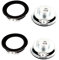 sourcing map 4Pcs 8 Ohm 5W 50mm Dia Internal Magnet Mini Loudspeaker Speaker Horn
