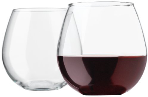 névralgiques Vina 20-Ounce sans pied ballon vin en verre transparent Lot de 4