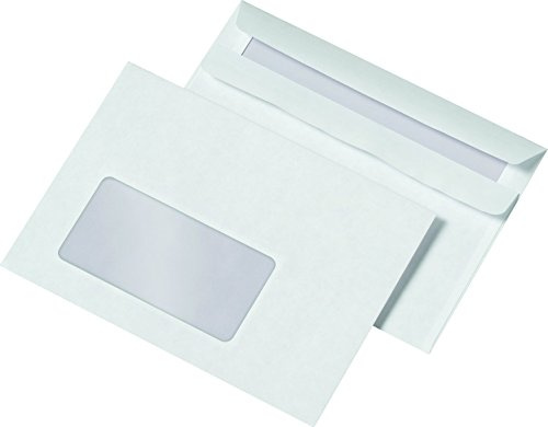 MAILmedia 21186/0 Briefumschläge C6 selbstklebend, mit Fenster
