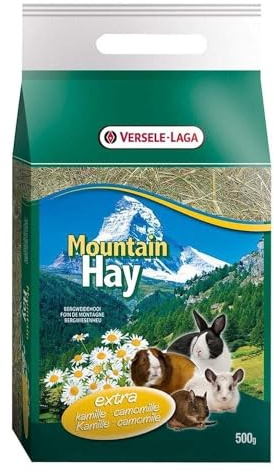 Versele-Laga Mountain Hay 500 gr - Fieno di alta montagna per conigli e roditori (Alla camomilla)