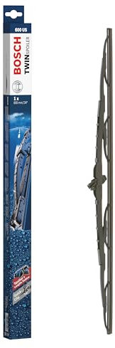 Bosch Scheibenwischer Twin Spoiler 600US, Länge: 600mm – einzelner Scheibenwischer für Frontscheibe