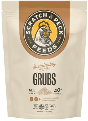 Scratch and Peck Feeds | Grubs for Chickens & Ducks | 3.5 lb Pouch