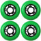 KSS Outdoor Asphalt Formel 89 A Inline Skate X4 Rollen, grün