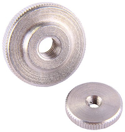 Rändelmutter M4 niedrige Form DIN 467 Edelstahl A1 (1 Stück) - Niedr. Rändelmuttern