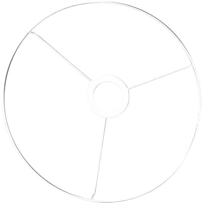 Rayher Armature abat jour av croix 40cmø p douille E27 métal verni blanc 2300200