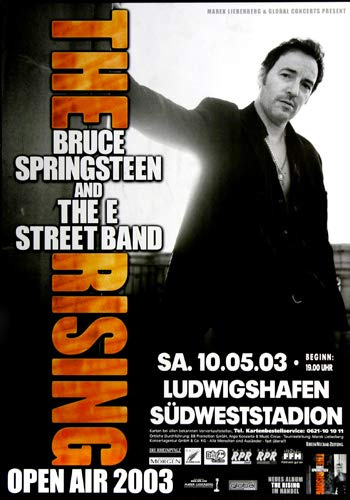 Bruce Springsteen - Open Air, Ludwigshafen 2003 » Konzertplakat/Premium Poster | Live Konzert Veranstaltung | DIN A1 «