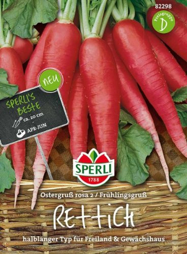 Sperli Rettich Ostergruß rosa 2 / Frühlingsgruß