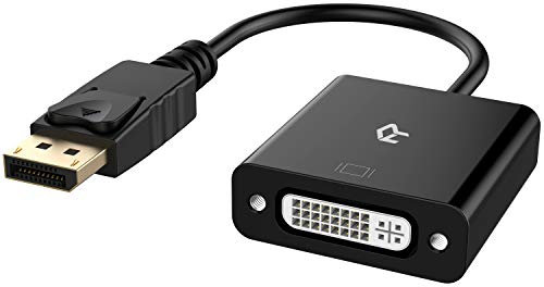 Rankie DisplayPort (DP) auf DVI Adapter, 1080P Konverter, Schwarz