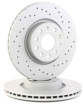ZIMMERMANN 100.3300.52 2x Bremsscheiben Vorne Ø312mm innenbelüftet gelocht Kompatibel mit VW Golf 7 Schrägheck 5G1, BQ1, BE1, BE2 1K0615301AA 5QM615301A 2631432