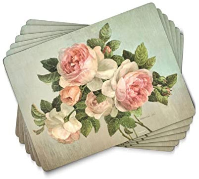 Pimpernel Antique Roses Placemats, Set of 6