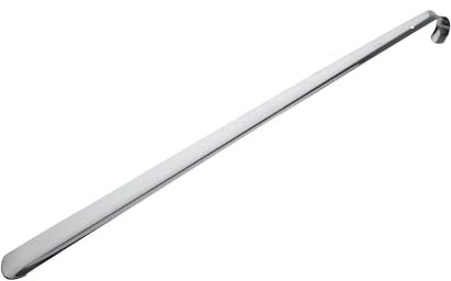 WENKO Chausse-Pied Extra Long Acier INOX - antidérapant, Acier Inoxydable, 58.5 x 4.2 x 3.8 cm, Argent Brillant