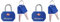 Master Lock 2 Cadenas à clé en métal massif TSA (passe pour douanne américaine) couleur aléatoire 4681EURTBLR