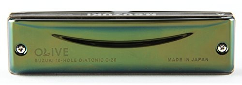 Suzuki Diatonic Harmonica Olive C-20 in the key of E
