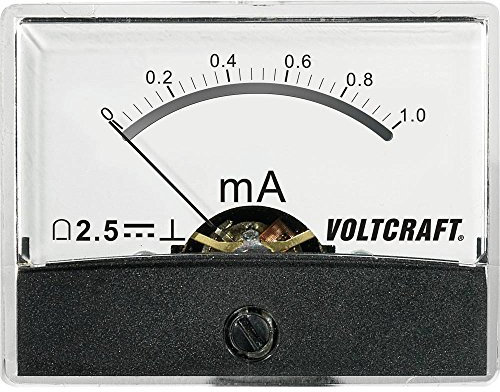 VOLTCRAFT AM-60X46/1MA/DC AM-60X46/1MA/DC Einbau-Messgerät AM-60X46/1mA/DC 1 mA Drehspule