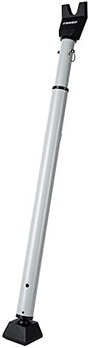 Brinks Barra di sicurezza per porta, regolabile, per viaggi, scuola, dormitorio e casa, per porte a battente e porte scorrevoli, argento