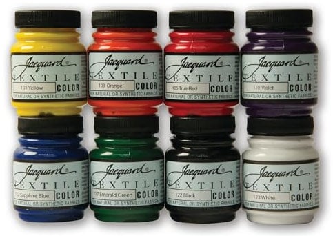 Jacquard textil 8 Grupo de colores primarios