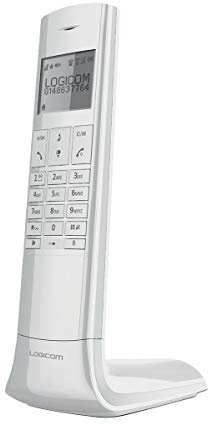 Logicom Luxia 150 Téléphone Sans fil Blanc et Gris