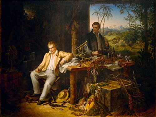 Kunstdruck/Poster: Eduard Ender Humboldt und Bonpland am Orinoco - hochwertiger Druck, Bild, Kunstposter, 85x65 cm