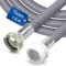 VIOKS Rallonge de tuyau d'alimentation pour machine à laver 1,5 m 25 °C 3/4 droit/droit - Rallonge de tuyau de lave-vaisselle et tuyau d'eau pour machine à laver