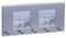Zeller Present 13885 Porte-Clefs avec Cadres Photo en Acier Inoxydable 29 x 3,8 x 13 cm