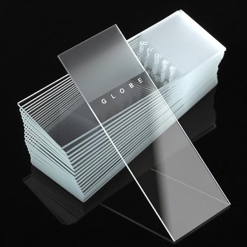 Globe Scientific Diamond White Glass Microscope Slides, 20x72pcs 1380-20, Frosted 1 End 1 Side, Ground Edges, 90° Corners, 25mm x 75mm, Pre-Cleaned, 72/Box, 1440/CS