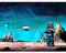 Wee Blue Coo Movie Film Painting Robby Robot Forbidden Planet Space Stars Sci Fi USA Art Print Poster Wall Decor Kunstdruck Poster Wand-Dekor-12X16 Zoll