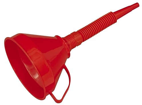 Sealey F16F Funnel With Flexible Spout And Filter Medium 160Mm