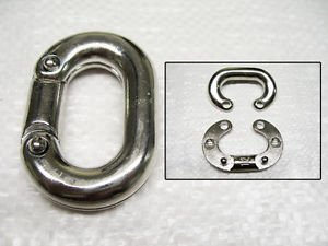 Secure Fix Direct 6mm Split Connecting Link 316 Stainless Steel - Repair Chain Mending Shackle