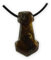 Budawi® Bernstein Thors Hammer Anhänger – teils naturbelassen – gebohrt mit Lederband – Wikinger Schmuck – Unikat – in Geschenkschachtel – für Männer & Frauen