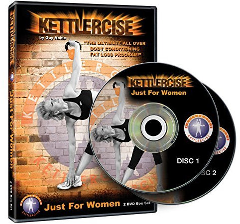 Kettlercise Just For Women Vol 1, 2 Disc DVD Set - Ultimate Kettlebell Fat Loss & Body Tone Workout Program by Various
