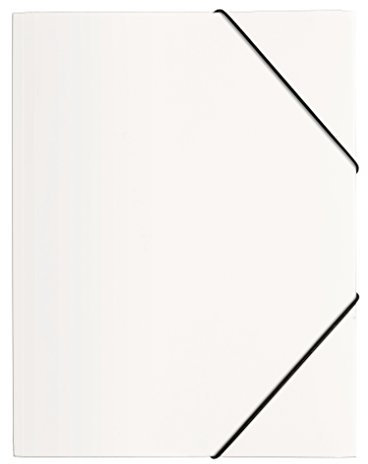 Pagna 21613-02 Gummizugmappe PP 3 Einschlagklappen, A4, weiß