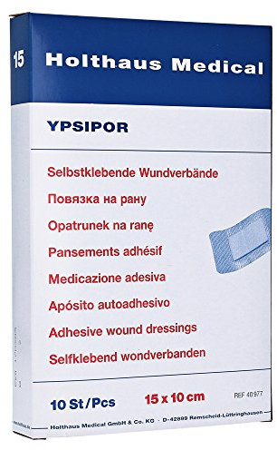 Wundverband Ypsipor Steril 10x15 cm, 10 St