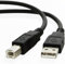 USB Cable for Printer, Scanner, External Desktop Hard Drives and Other PC / Mac Peripherals - Works with HP / Dell / Epson / Canon / Lexmark / Xerox / Samsung / Western Digital / Buffalo / Transcend / WD / Seagate / Clickfree / LaCie / Toshiba / Freecom / Iomega - USB A Male to B Male Lead ( 2M / 6.5ft )