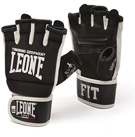 LEONE 1947, Guanti Fit Karate, Unisex – Adulto, Nero, M, GK093
