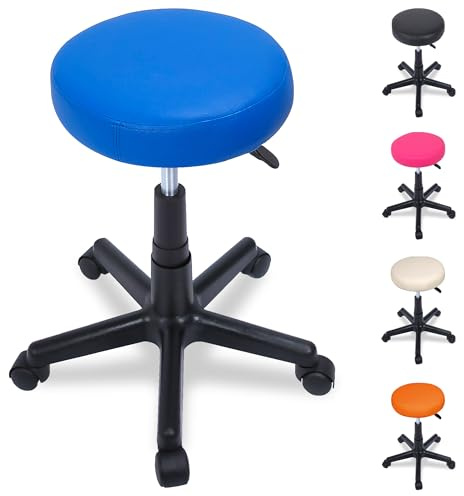 Beltom® Sgabello SGABELLI Pedicure Manicure Massaggio per CASA Salotto Studio Estetista Massaggi Tatuaggi Tattoo Fisioterapia FISIOTERAPISTA - Blu