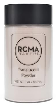 RCMA Makeup Lichtdurchlässiges loses Fixierpuder, Gesichtspuder zur Fixierung von Make-up, 3 Unzen Shaker Top Flasche