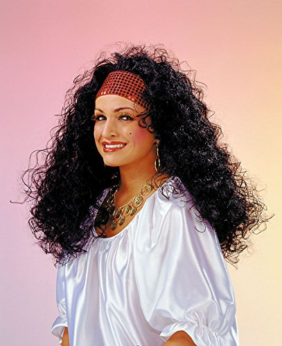 Fanartikel m�ller 30015601 Per�cke Esmeralda mit Haar und Stirnband Karneval