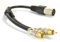 XLR Adaptateur Fiche vers 2 x Cinch RCA Fiche Adaptateur câble Cordon 25 cm