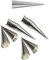 GMMH 12 Stück Schillerlockenform aus Edelstahl Klein 11 x 3,8 cm Schaumrollen Backform Trubotschki Hörnchen Sahnerollen Schillerlocke Cornet Form zum backen