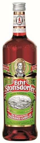 Echt Stonsdorfer | Frucht-Kräuter-Likör | Kräutermild und beerenstark mit Waldheidelbeeren | 43 erlesene Kräuter | 0,7L | 32% Vol.